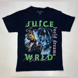 Juice Wrld Lucid Dreams Graphic T-shirt Women Small Black Short Sleeve Music